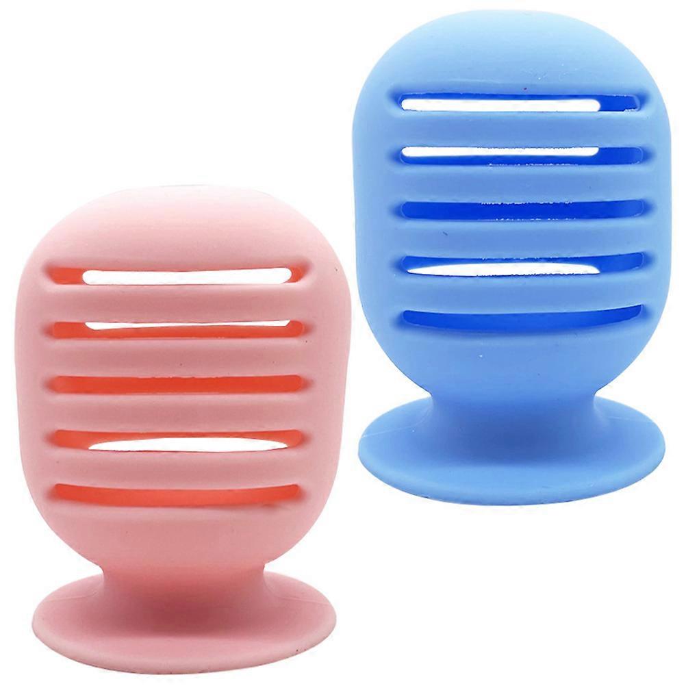 Makeup Sponge Holder Silicone Powder Puff Container for Storage 4Pcs