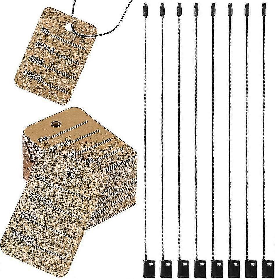 500 Clothing Tags with Tag String - Unstrung Tags for Clothing Marking