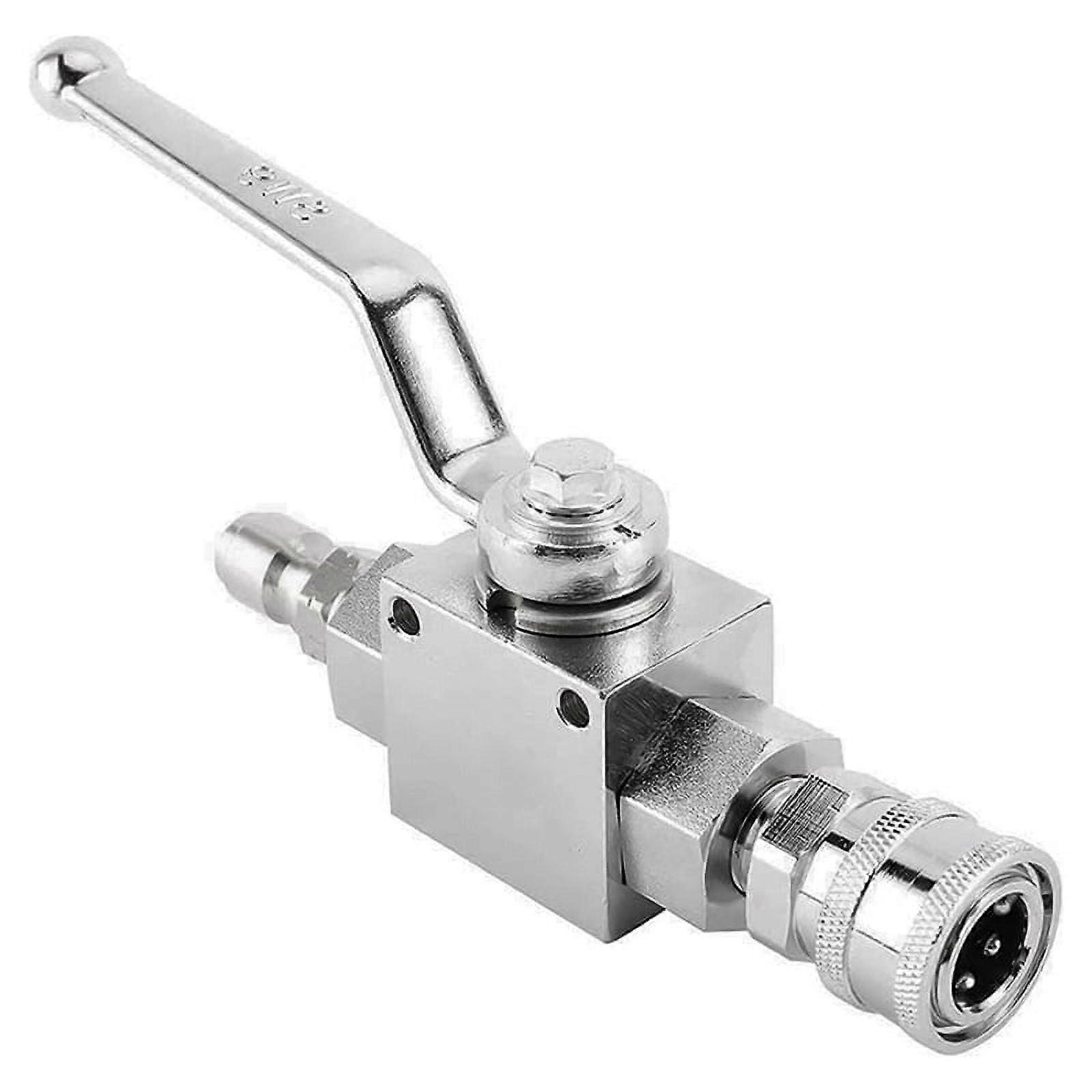4500PSI Valve Kit Switch with 3/8Inch Quick Plug Connector for Pressure Washer Hose Pump