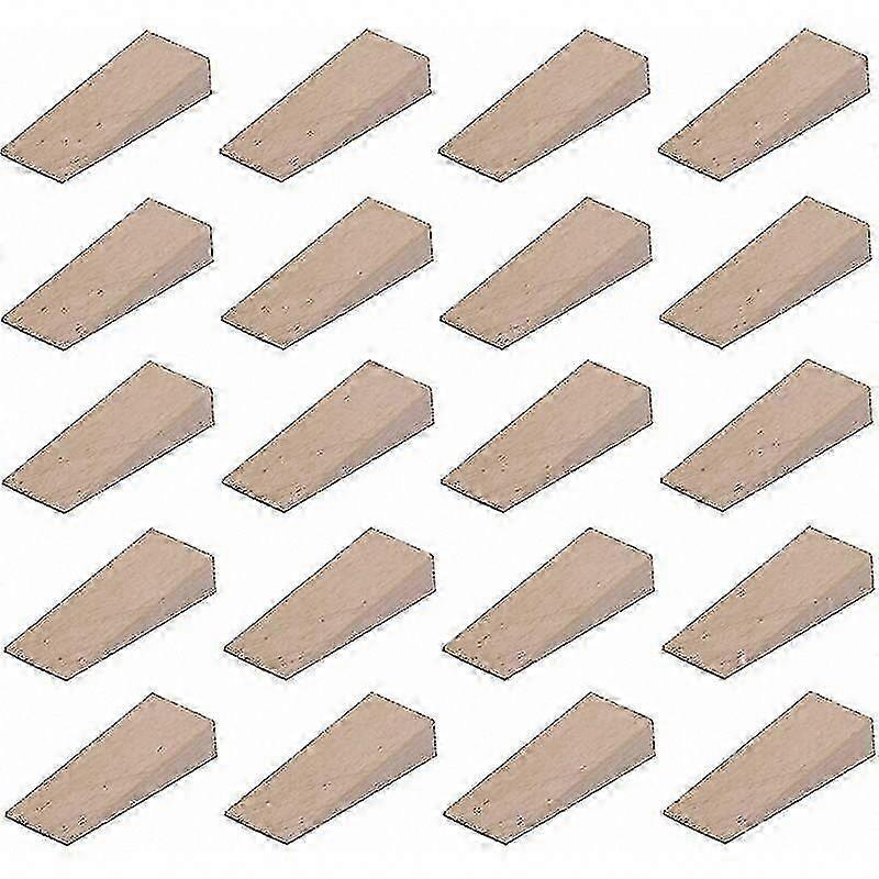 20 kpl yleiskäyttöisiä puukiiloja 55 mm x 20 mm x 6 mm puuntyöstöön ja kirvesmieheen