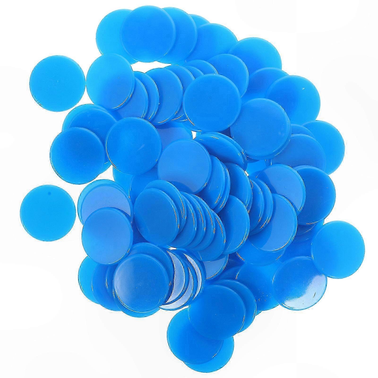100 Count Game Chips for Bingo Poker and Party Activities Multi-Use Markers