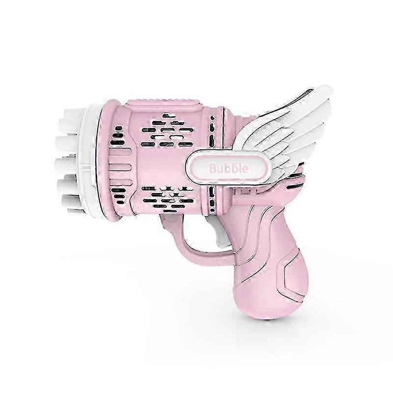 23 Holes Angel Bubble Gun Rocket Bubbles Machine Automatic Blower Gift 25-26s