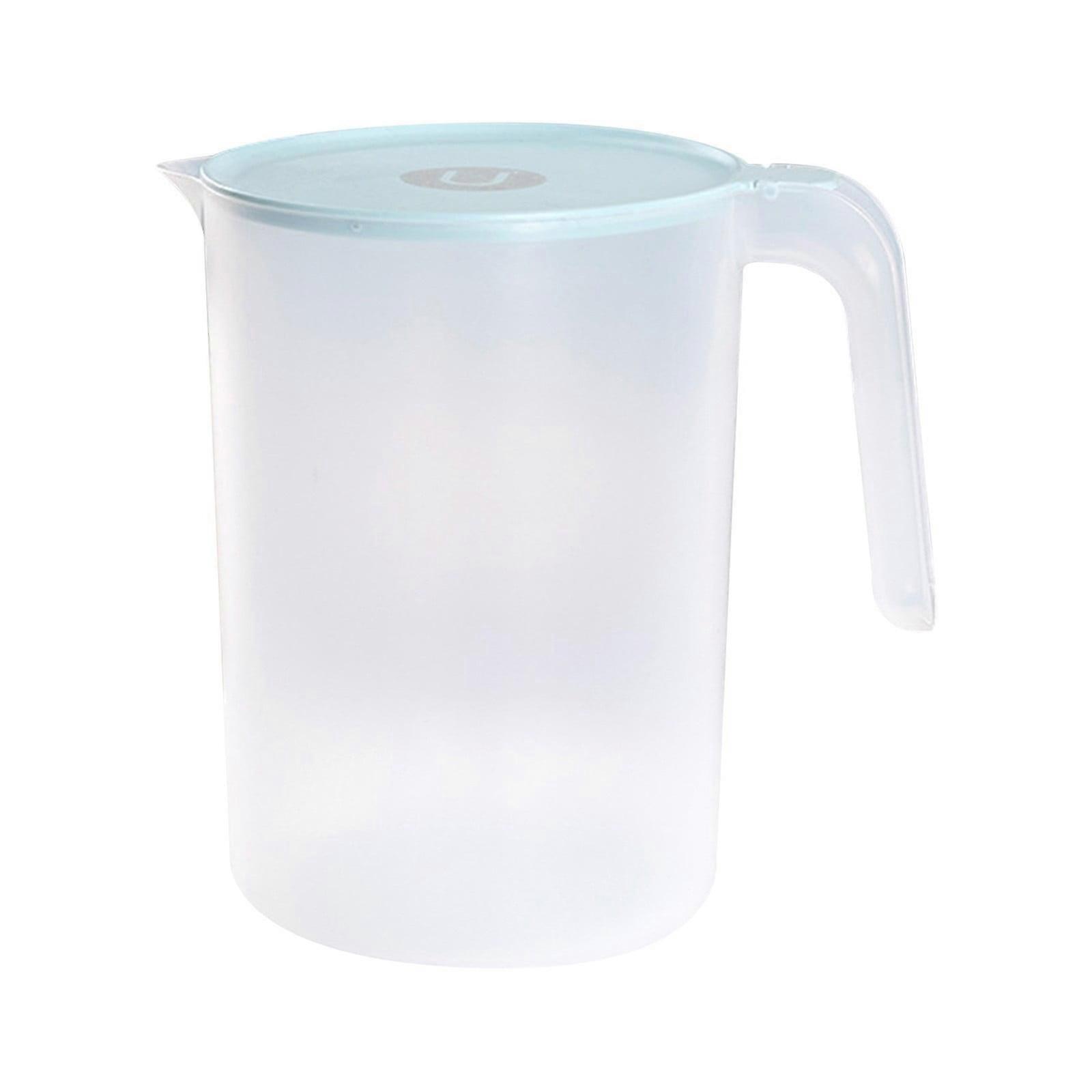 Glass & Bottle Simple Cold Water Kettle, Plastic Heat-Resistant High Temp Cold Boiled Water Cup, Tea Pot Set, Large Capacity, Sky Blue (Z7029-1)