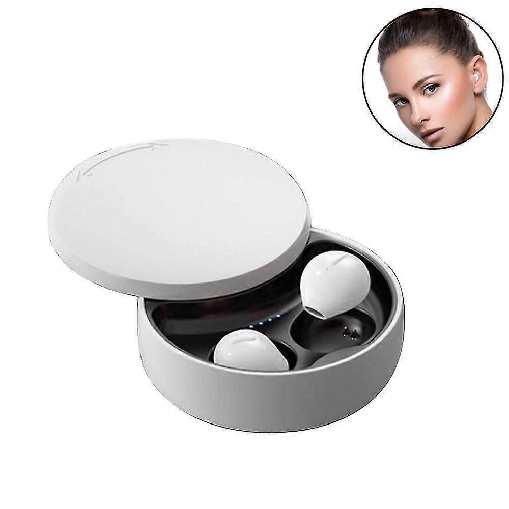 Smallest True Wireless Earbuds, Mini Bluetooth 5.0 Headphones, Tiny Usb-C Charging Case