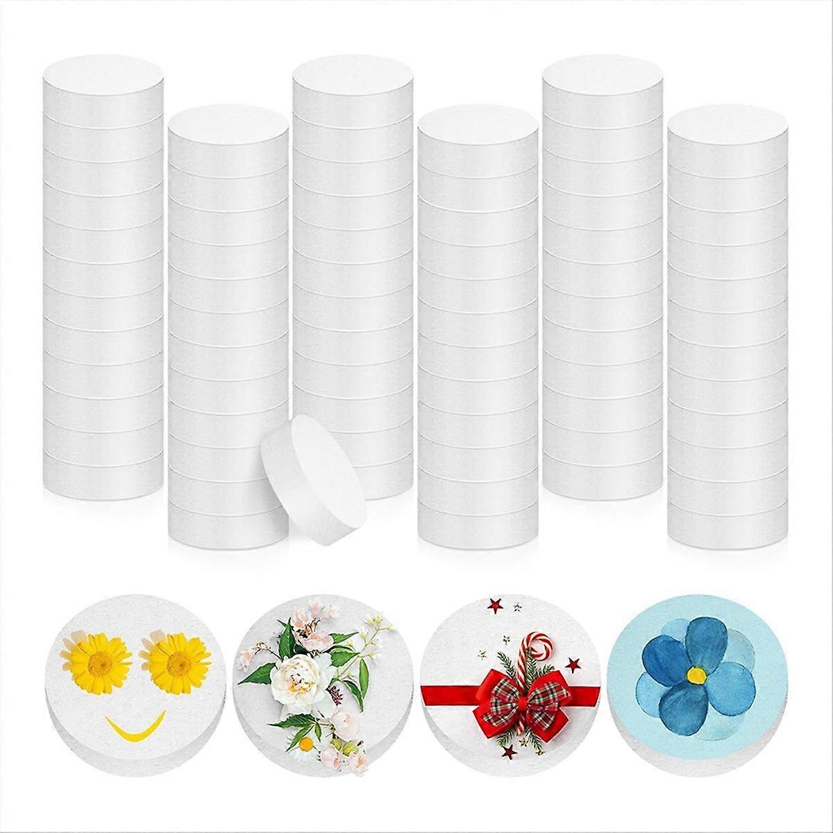 72Pcs 3 Inch Foam Circles 1 Inch Thick Round Polystyrene Discs