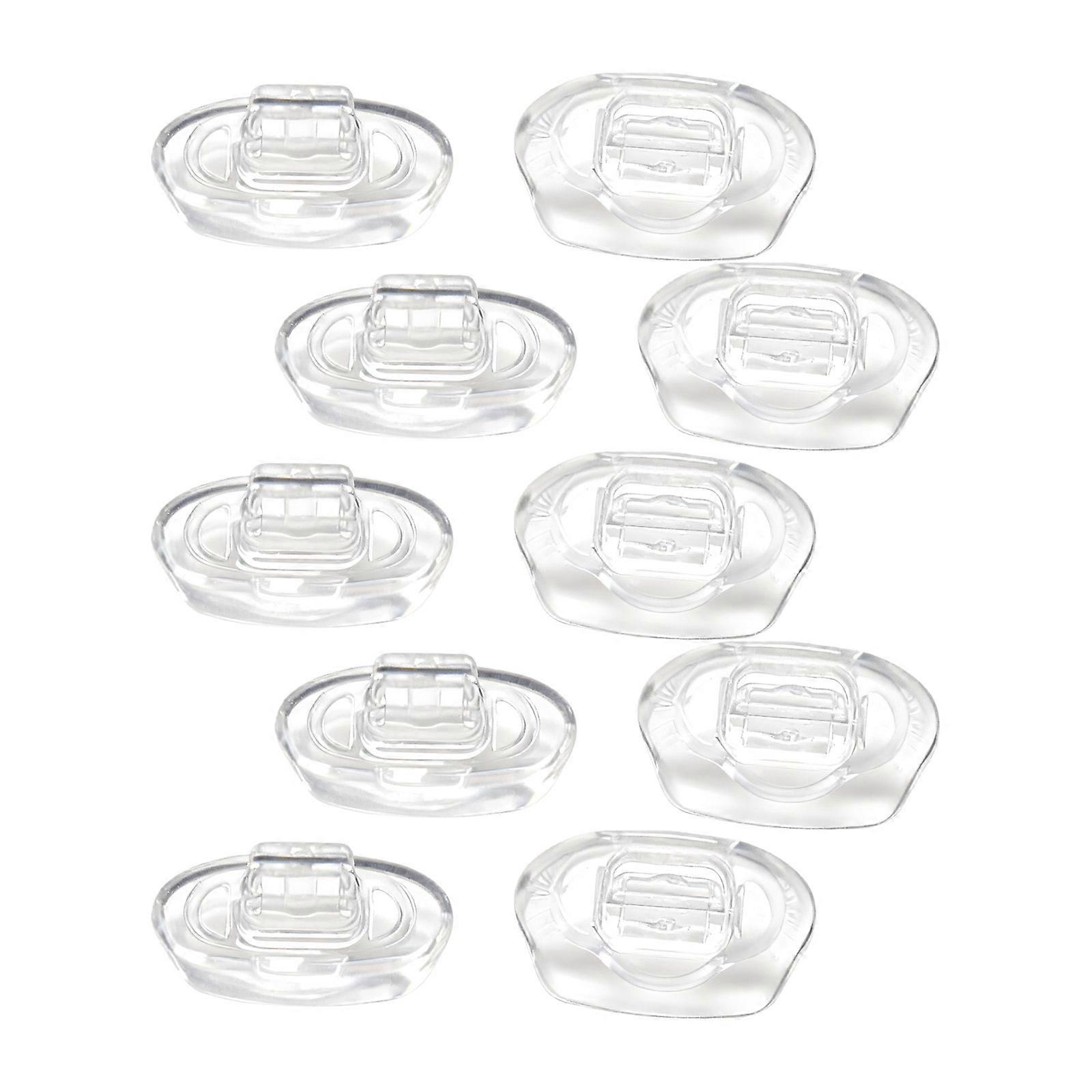 Kids Eyeglass Nose Rest Pads Soft Silicone Universals Fit For Small Nose Bridges Plastic Base Secure Clip Designs Multicolor