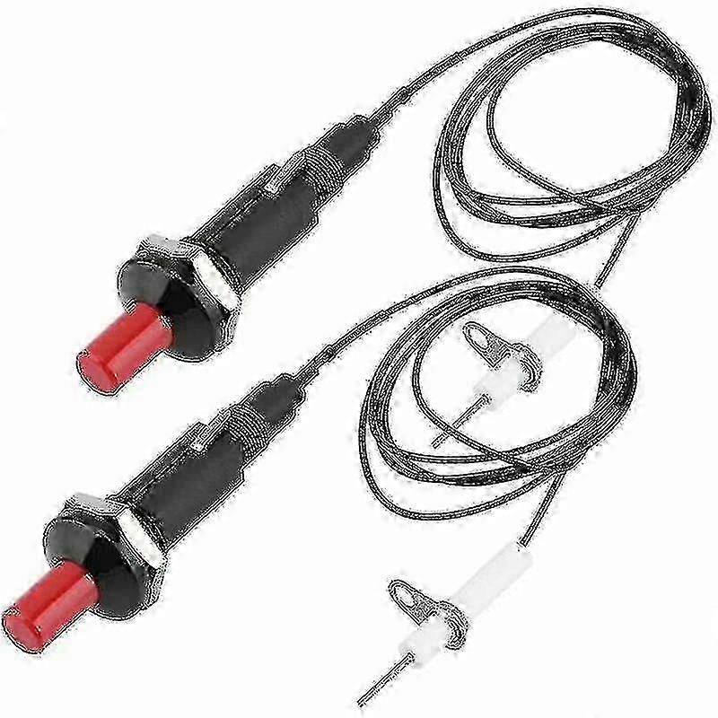Pack Piezo Igniter for Gas Grills: Heat-Resistant Spark Ignition with Push-Button Start