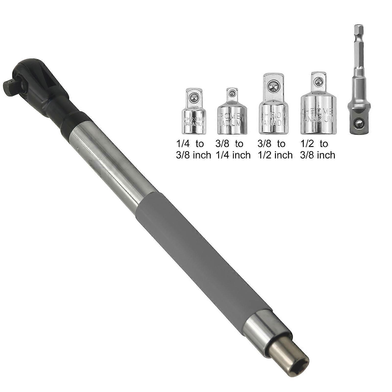 Professional Offset Spanner Extension Tool For Power Drills Includes Seamlessly 1/2inch Socket Connection Capability Multicolor