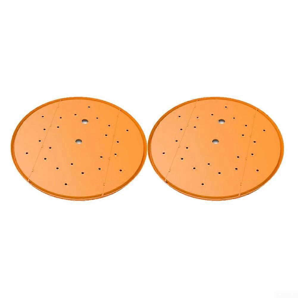Drainage Hole Set for Plants, 2Pack, Lightweight Plastic, Orange, Optimizes Water Flow and Reduces Soil Usage