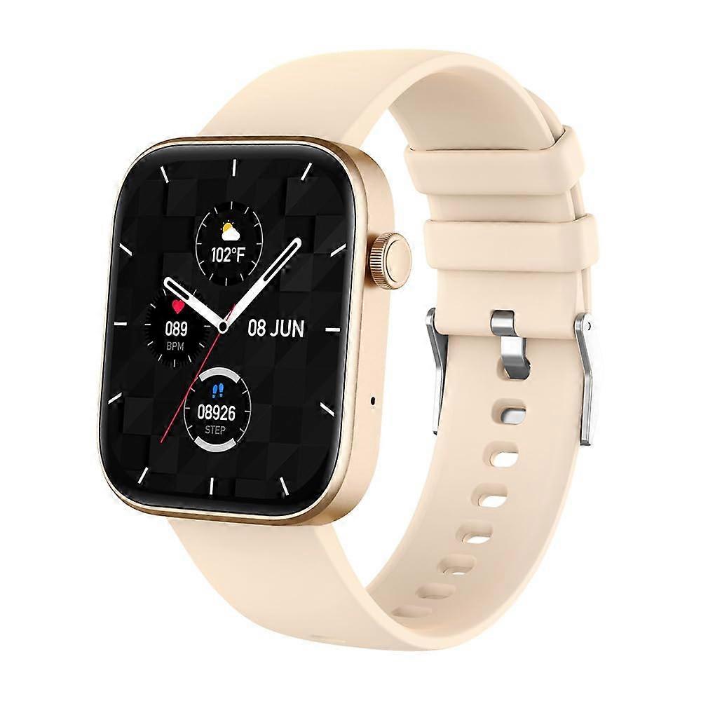 Smart Fitness Watch With Heart Rate Monitor Sleep Tracking Activity Tracker Gold For Health Monitoring And Workout Goals