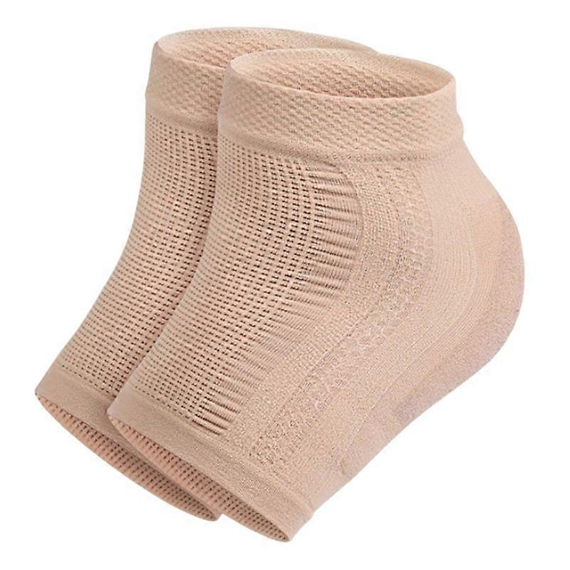 1 زوج من الجوارب المرطبة هلام الكعب الجوارب المفتوحة من أجل الكعب الجاف المتصدع