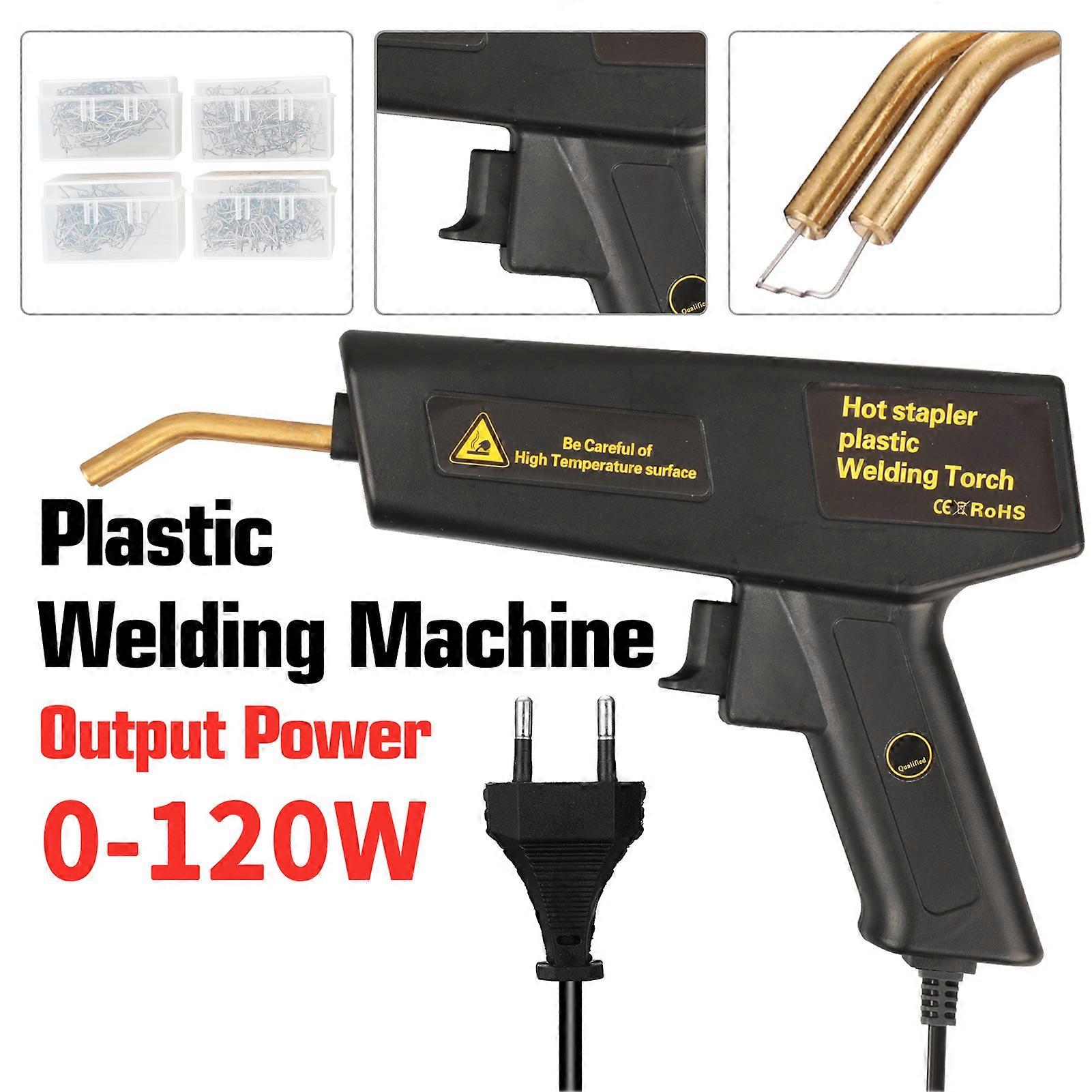 دباسة ساخنة للحام البلاستيك ، آلة إصلاح 120 واط مع 4 أنواع من الدبابيس