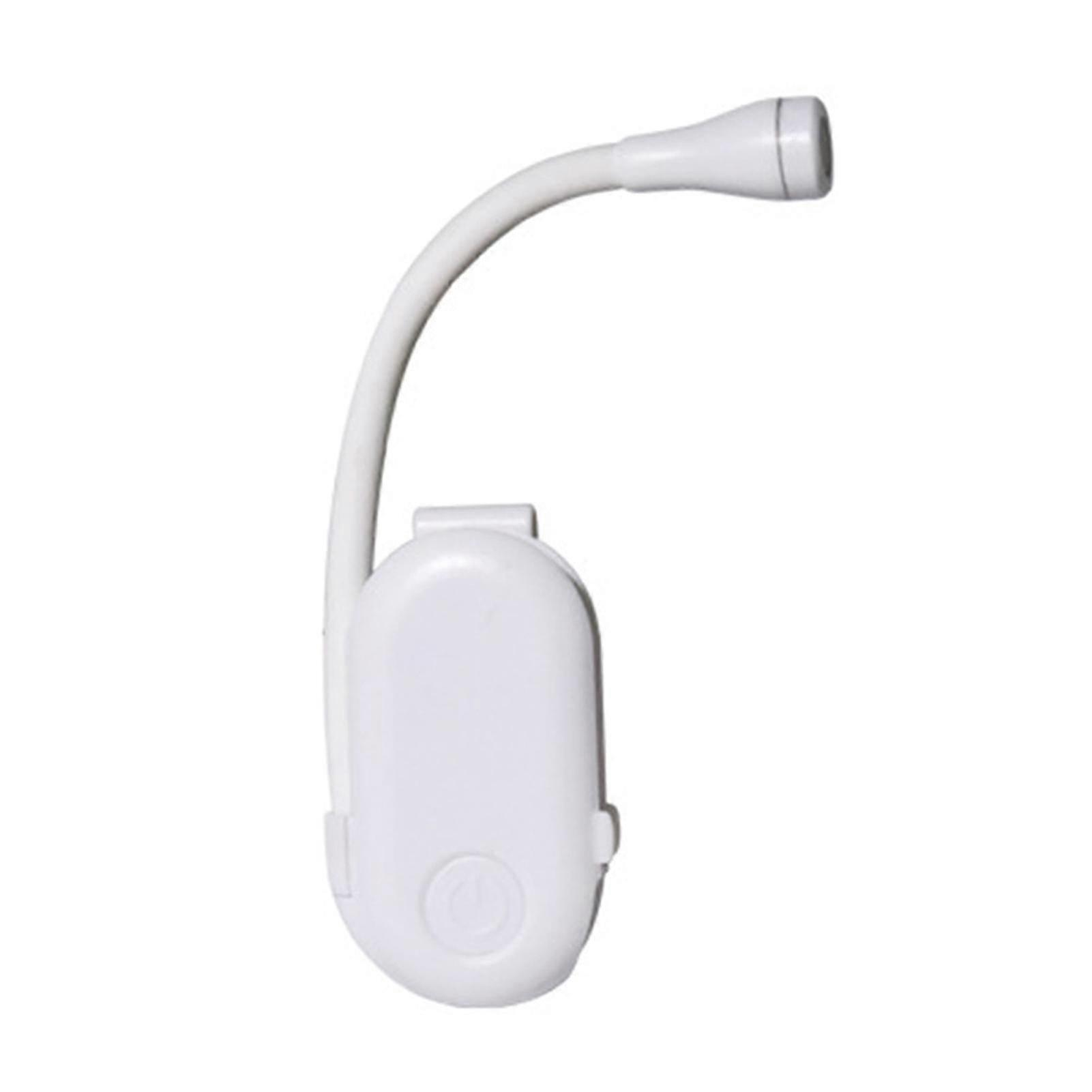 Clip Book Light with Flexible Hose Stepless Dimmable Rechargeable Eye-caring Pocket-sized LED Reading Lamp for Student