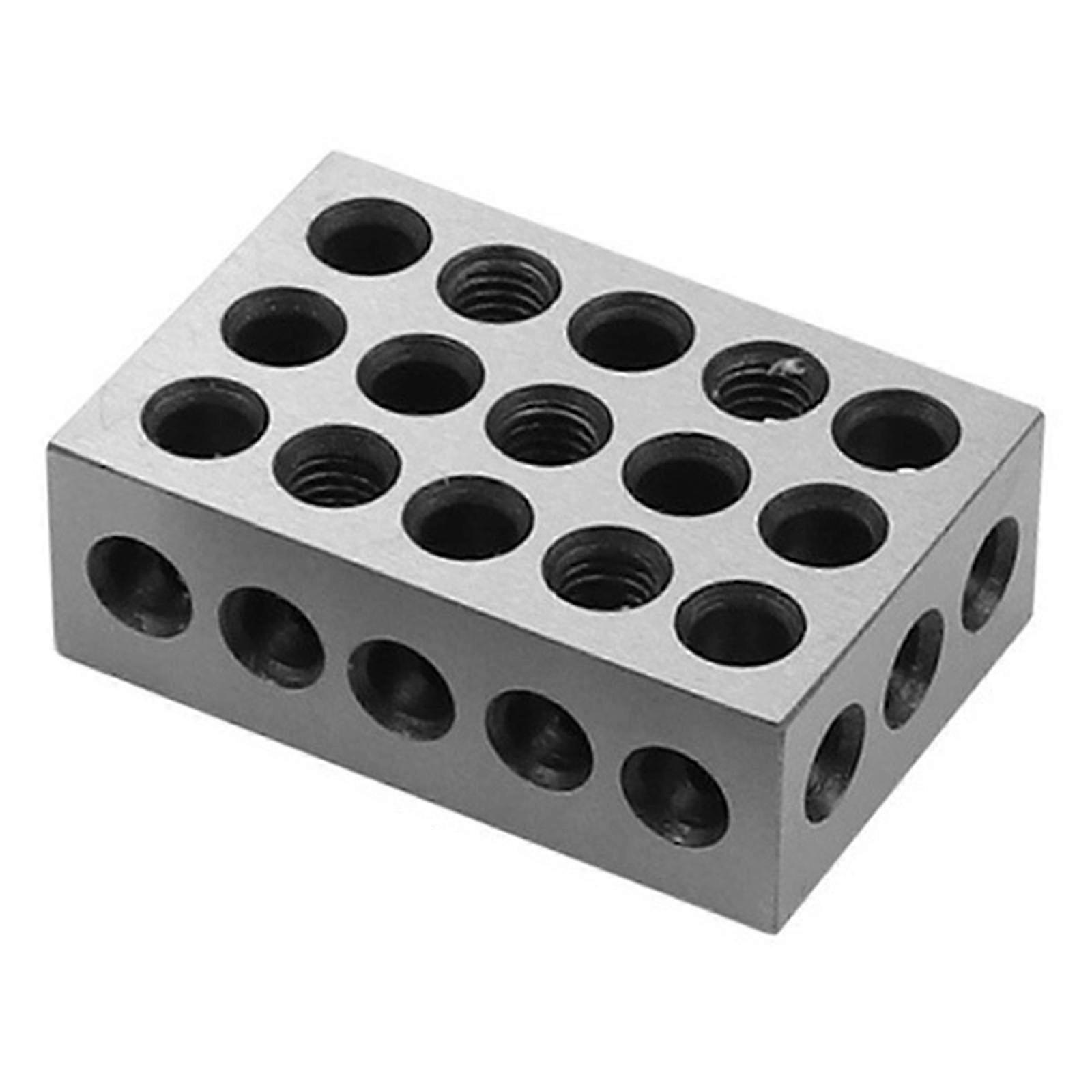 1" x 2" x 3" Ultra Precision Steel 1-2-3 Block 23 Holes Tool for Milling Machine