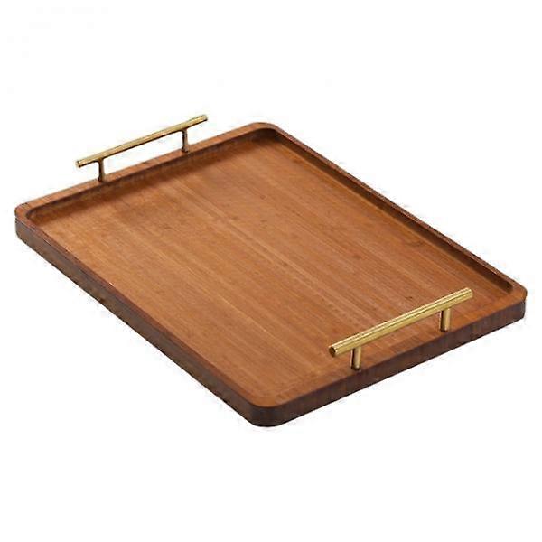 Bamboo Serving Tray Serving Platter Rectangular Modern Coffee Cup Display Tray