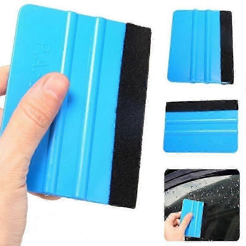 2 Pack Plastic Car Vinyl Squeegee Decal Wrap Application Tool Soft Felt Edge Scraper