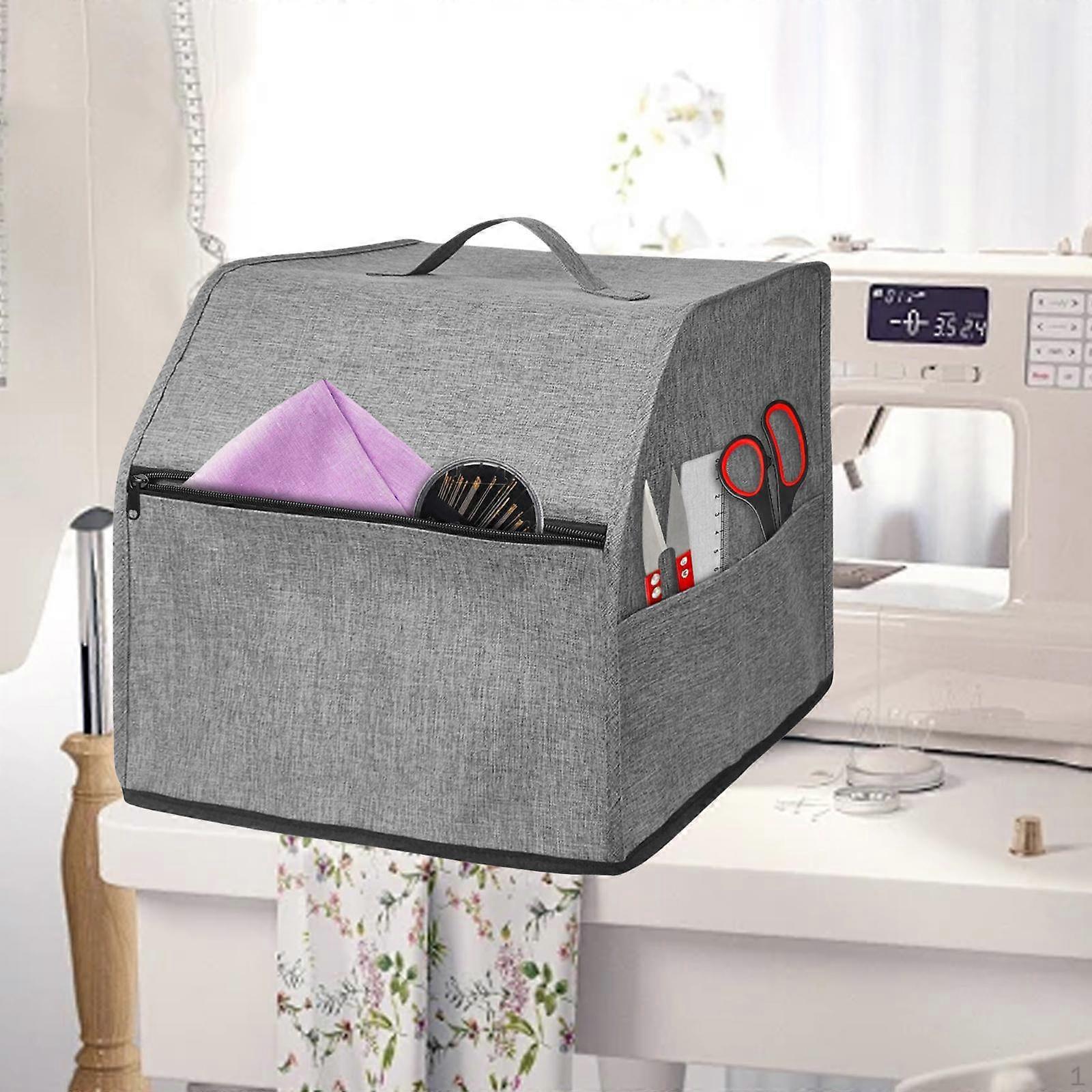 Sewing Machine Cover with Pockets for Most Standard Overlock Machines Convenient Home Protector