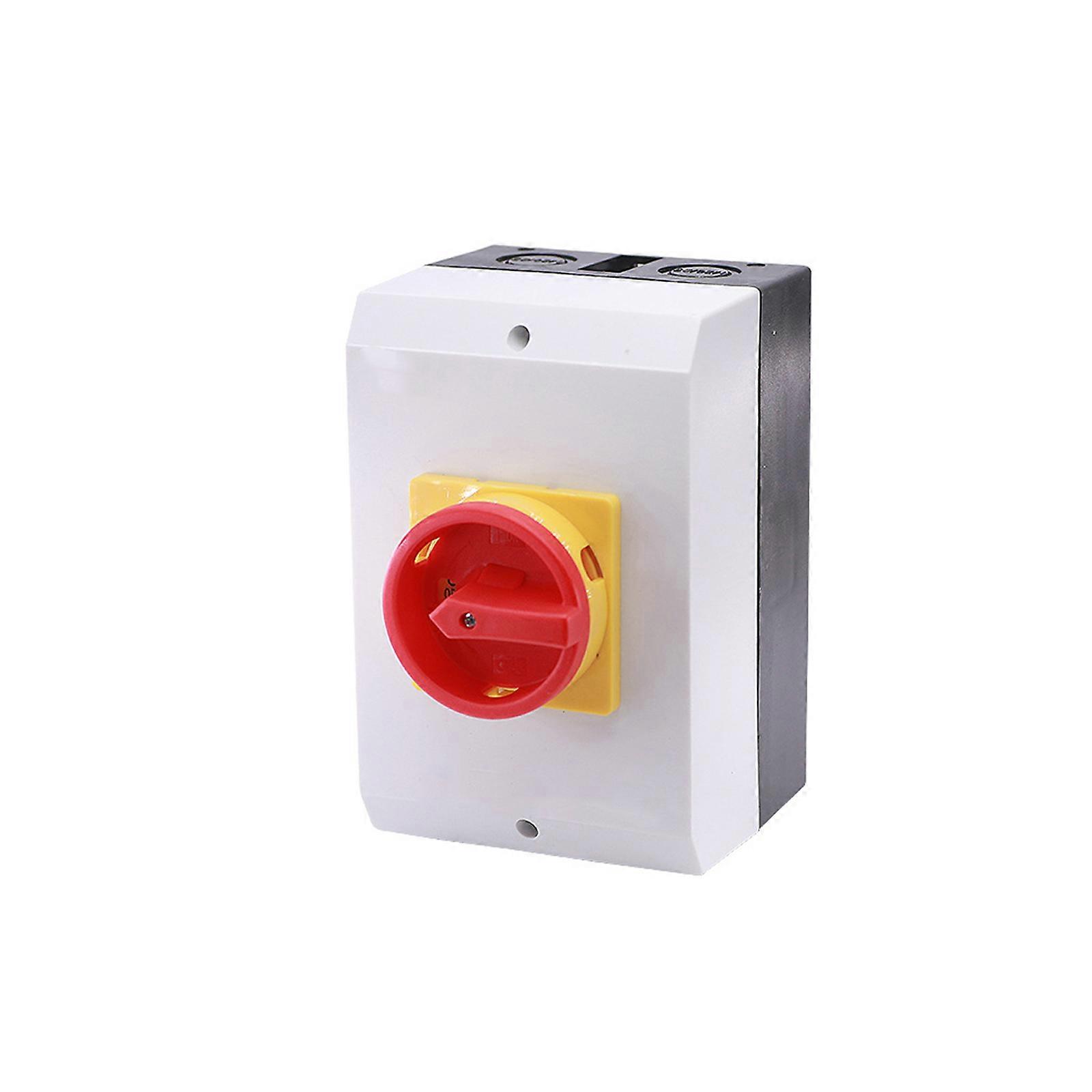 Electrical Disconnector Switches With Waterproof Box Enclosure 63A Isolator Disconnect Switches Silver Contact Enduring Multicolor