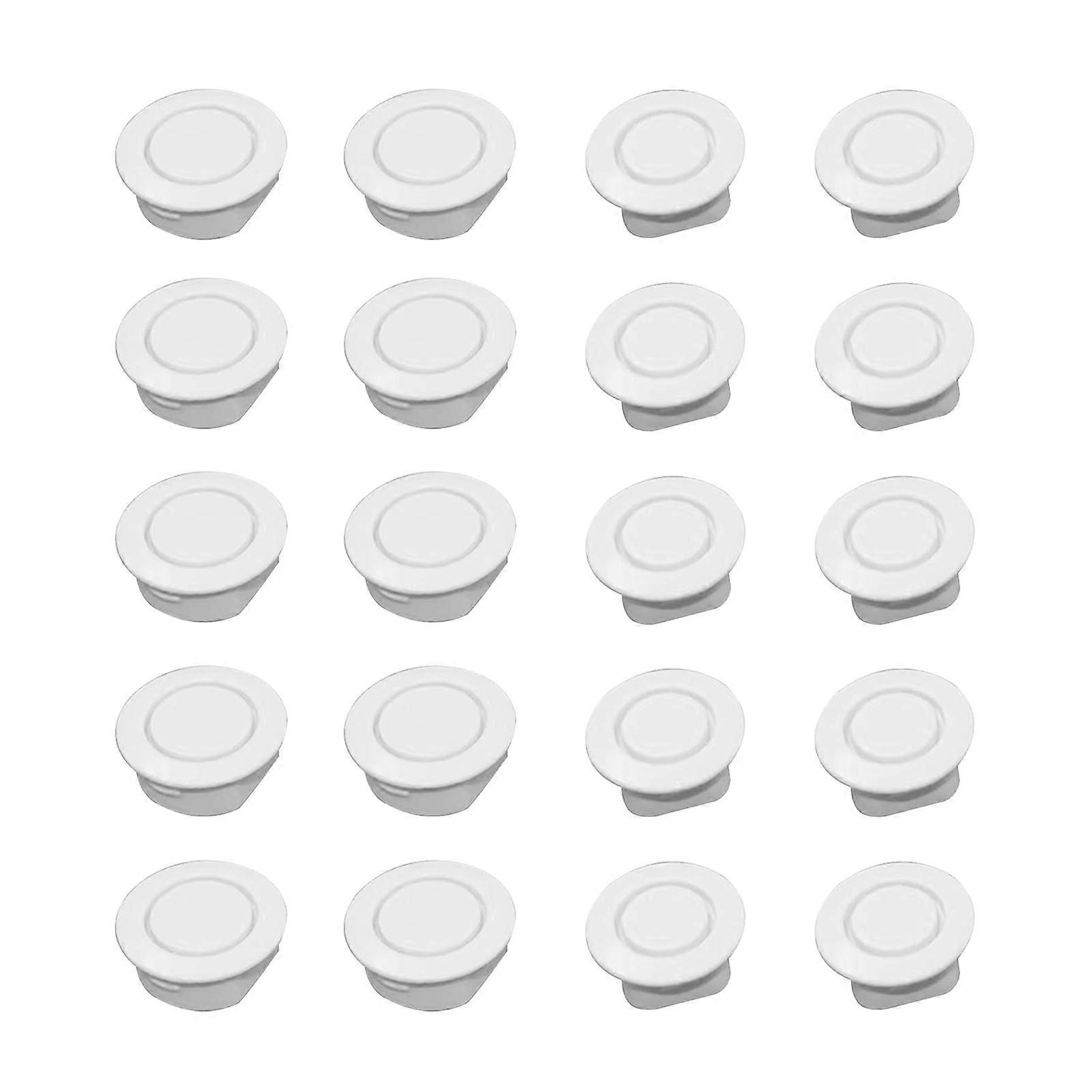 Large And Small Size Rubber Lens Hole Covers For Car Bumper Sensor Protection Universal Easy Installation  White