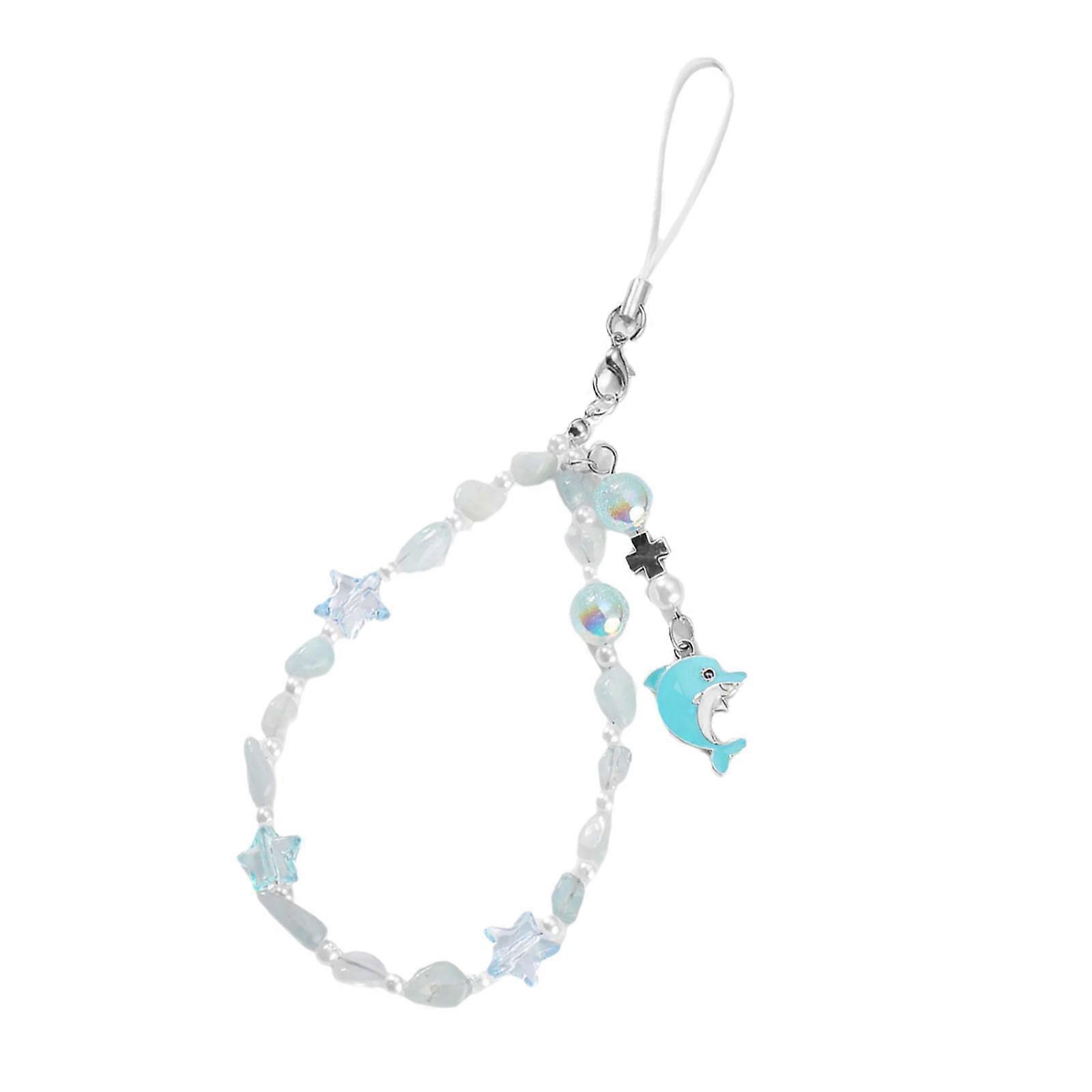 Unique Natural Stone Keyring Featuring Marine Design Portable Multi Functional Decoration For Daily Use Multicolor