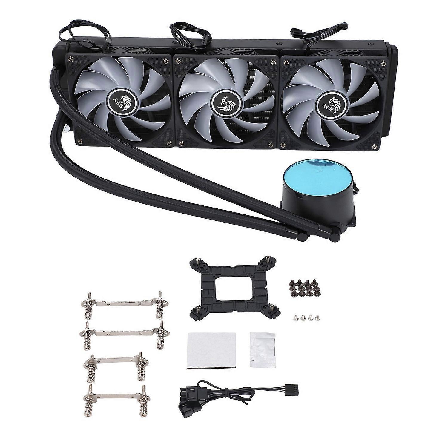 CPU Radiator Fan Cooler PWM Control Integrated Computer Liquid Cooling System 360mm for LGA 1700 120
