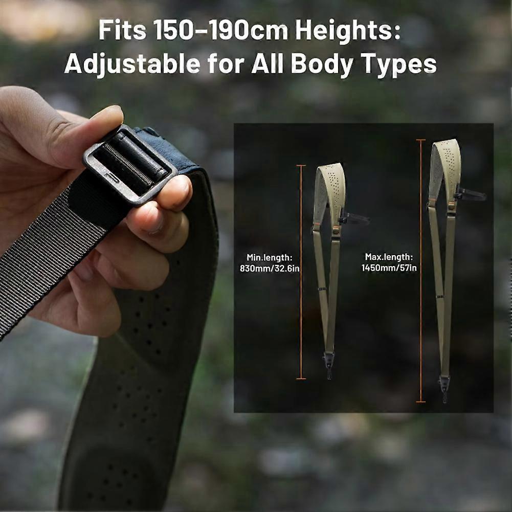 Camera Strap Pro Quick Release Heavy Duty Camera Shoulder Strap with Detachable Underarm Strap Black