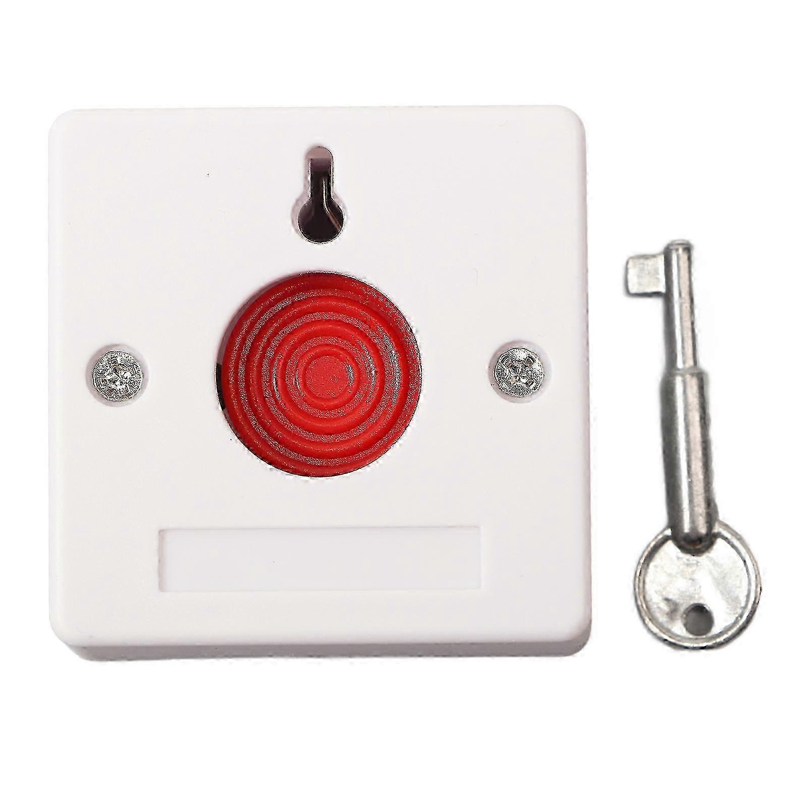 Emergency Alarm Button Efficient Fire Alarm Emergency Switch Panic Button with Key 250V