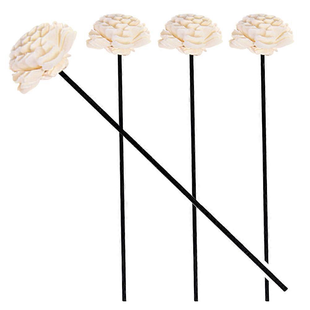 Fragrance Diffuser Rattan Aromatherapy Sticks with Refill Set 4Pcs Included