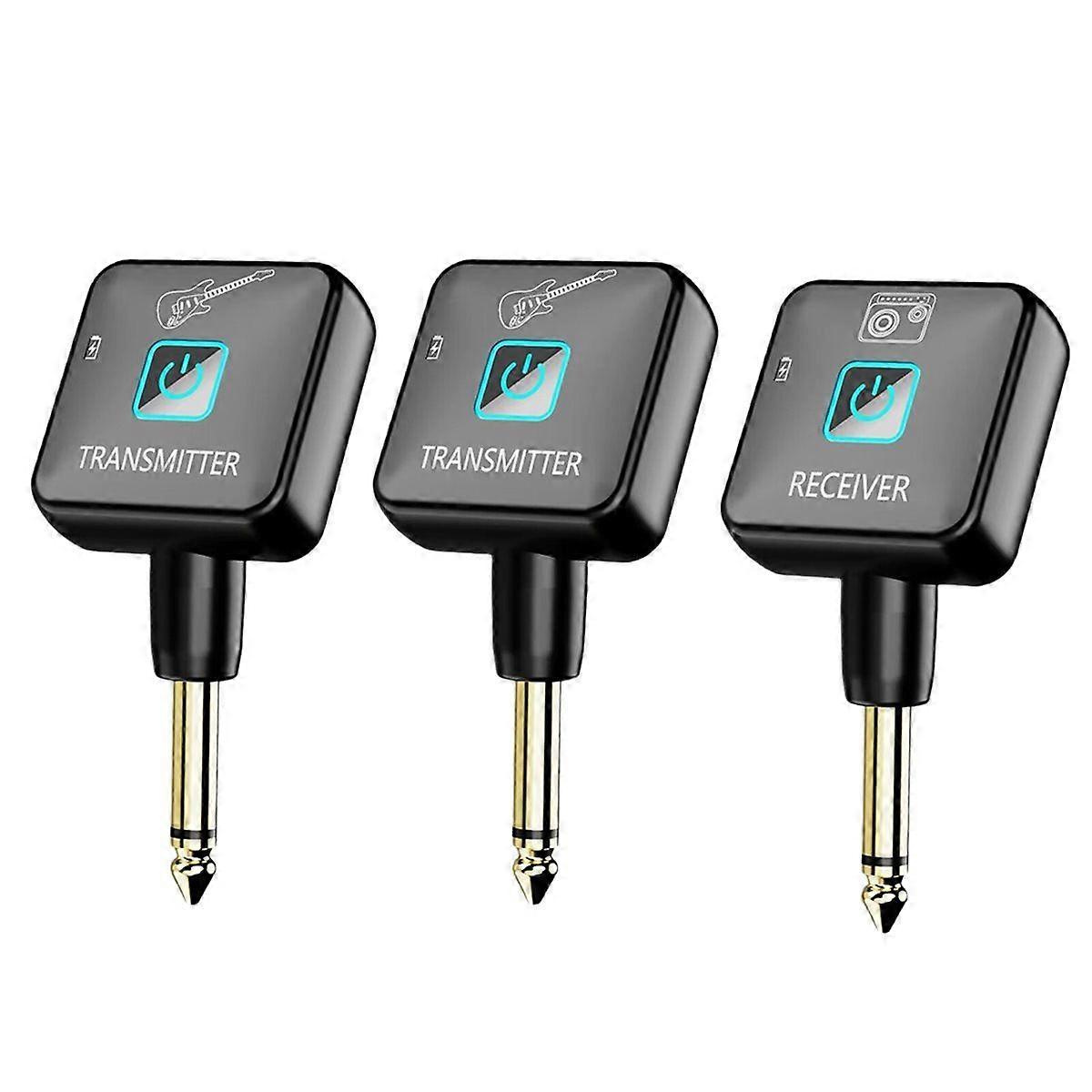 2.4GHz Wireless Guitar System Wireless Guitar Transmitter Receiver 4 Signal Channel for Guitar Elec