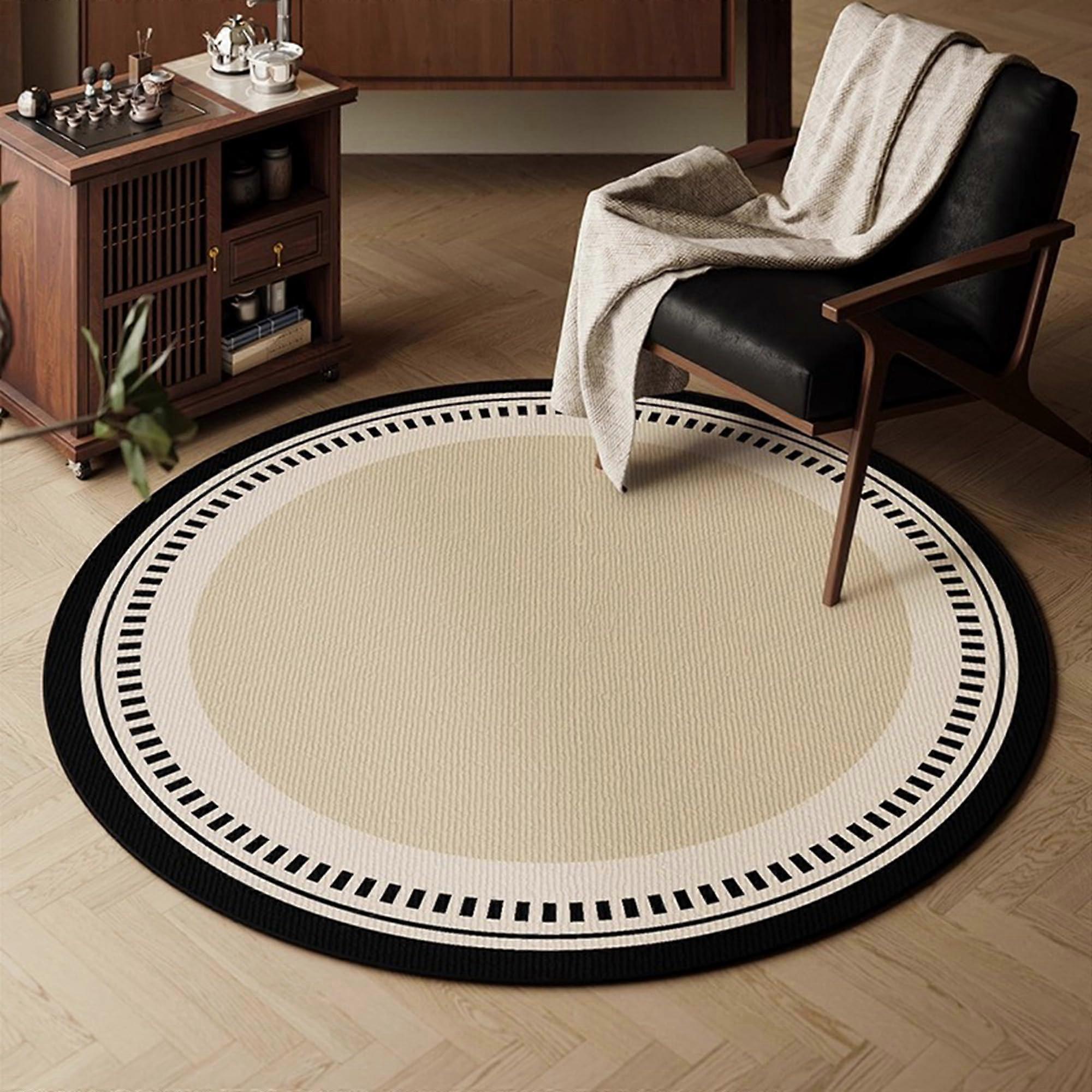 Non Slip Office Chair Mat for Hard Floors with Plush Surface, Easy Glide Rug 70x70cm Style 6