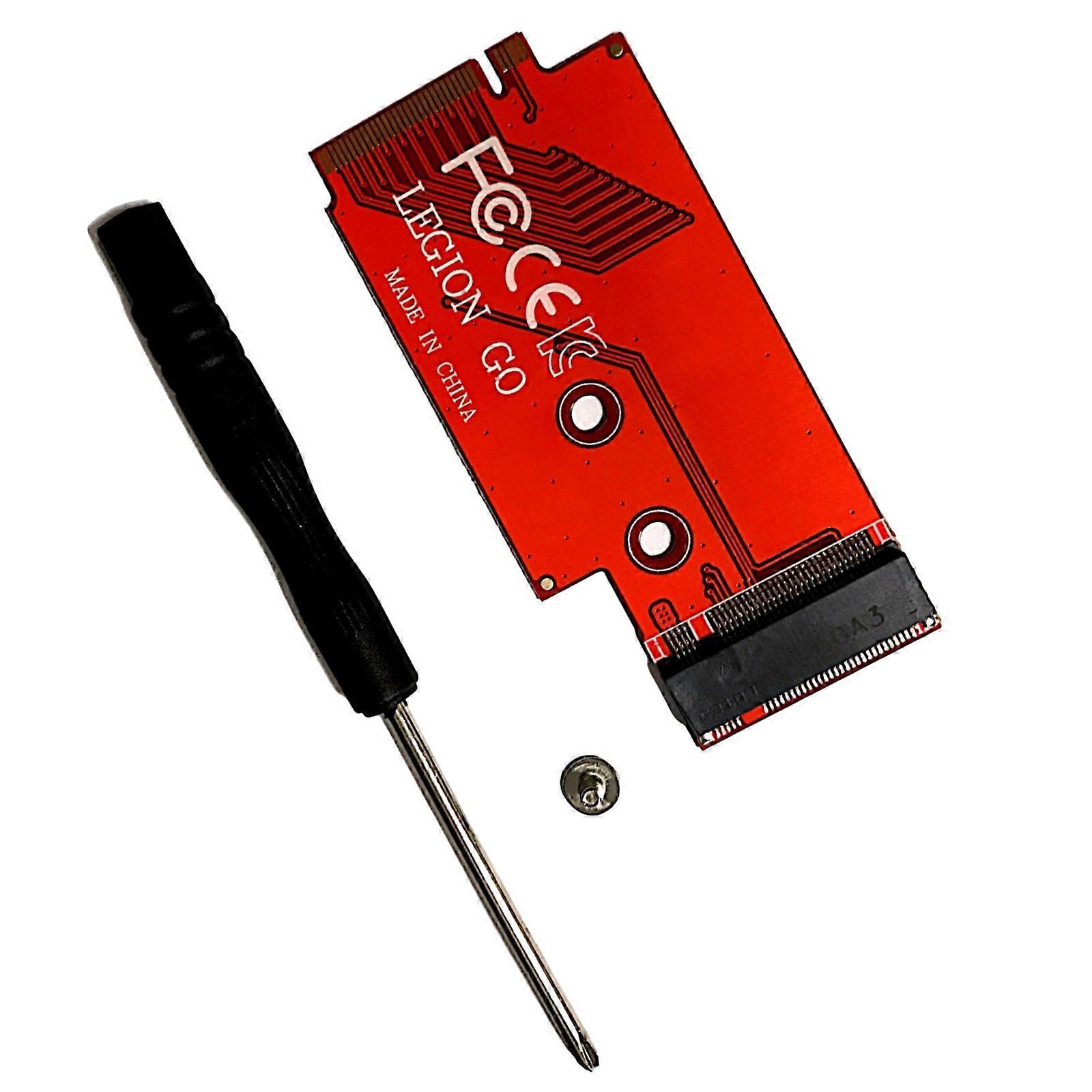 M.2 2242 To NVME 2280 M.2 Hard Drive Modification Board For Legion Go Consoles Accessaries  Red