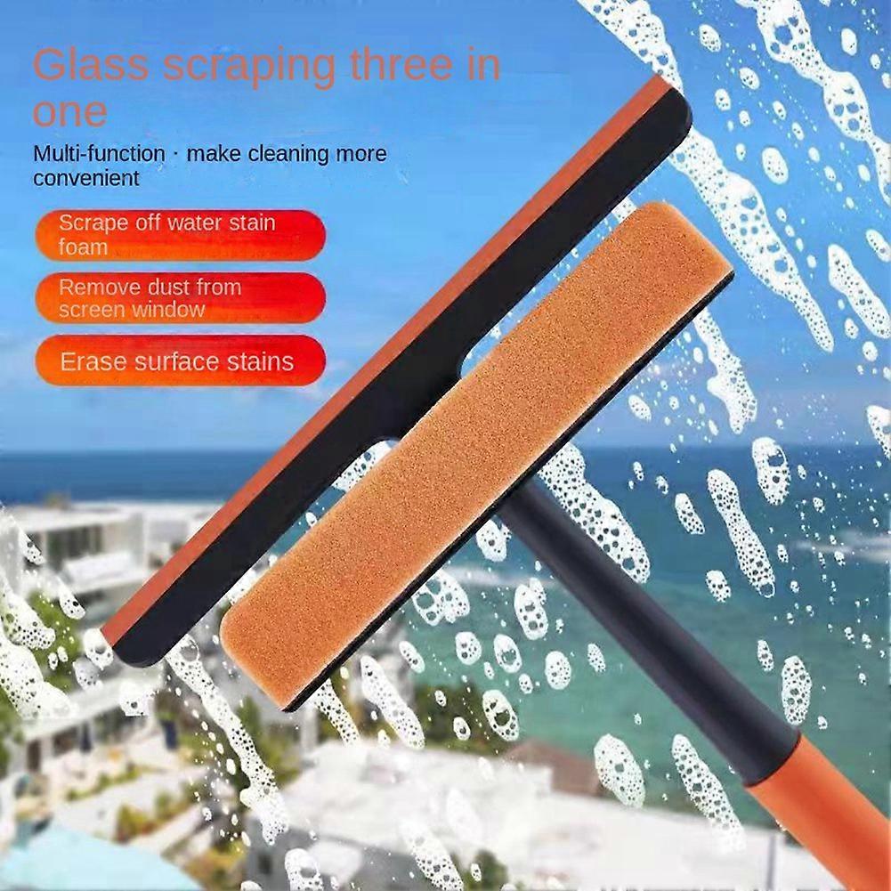 Multi-Function Cleaning Brush,Window Cleaner Glass Scrub Scraping Three-In-One Window Wiper Tool