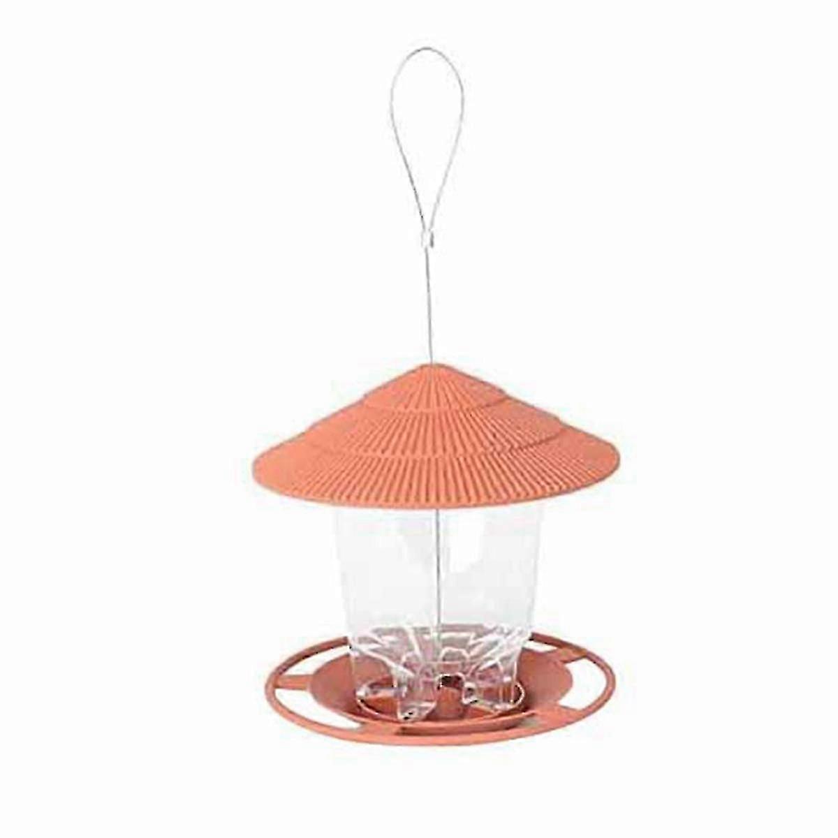 Wild Bird Feeder, Outside Squirrel Proof Bird Feeder, Hanging Wild Bird Feeder with Round Shaped Ro