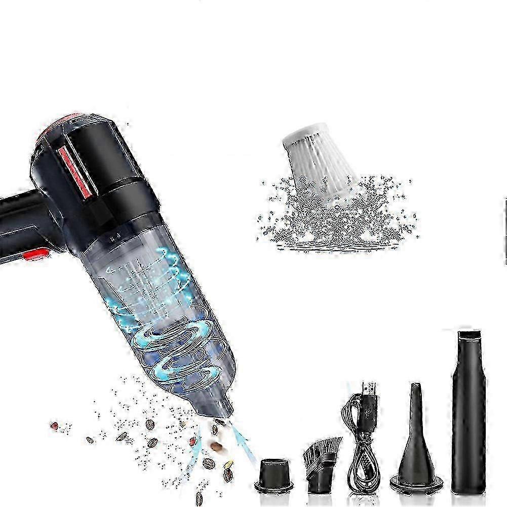 w Compressed Air Duster Rechargeable Mini Vacuum Cleaner , 6000 PA, Dust Off for Computer, Keyboard