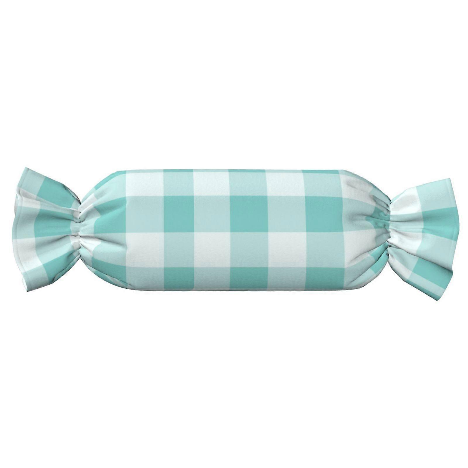 Comfortable Cervical Support Gingham Roll Candy Pillow