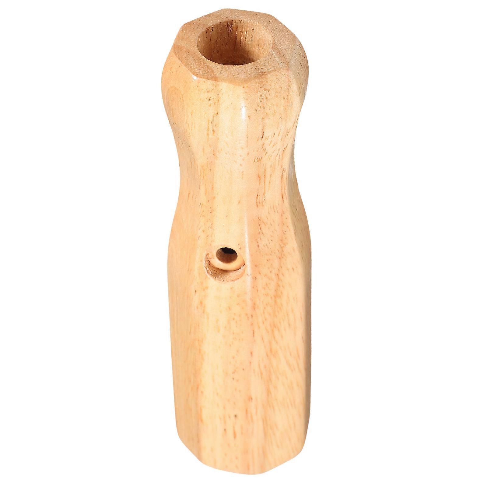 Practical Foosball Grips with Durable Wood and Ergonomic Design for Enhanced Performance Light Yellow