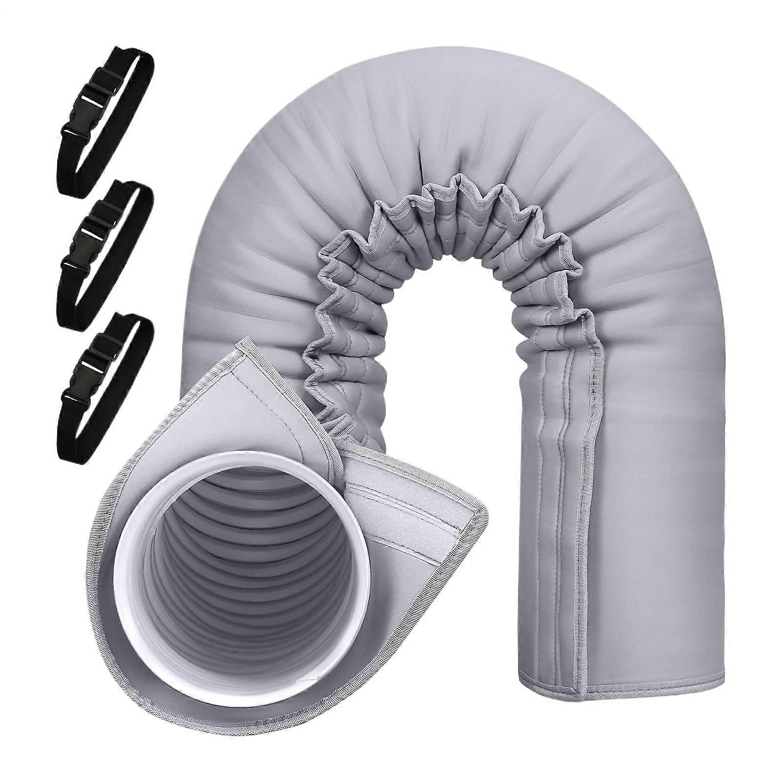 Portable Air Conditioner Hose Cover with Adjustable Straps – Flexible Dustproof Sleeve for Vent Duct Wall