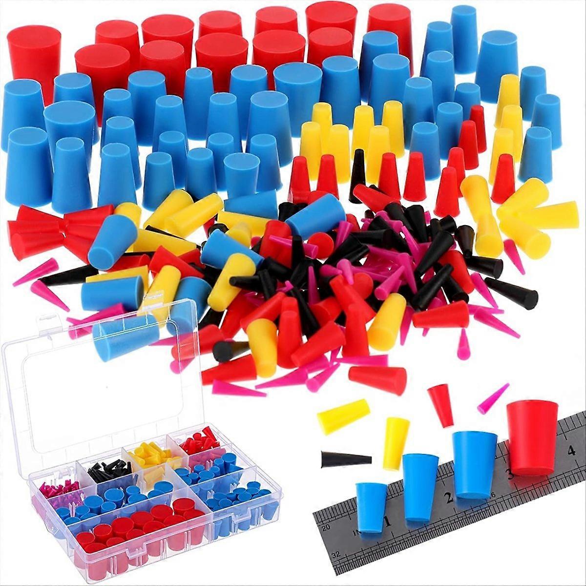 250pcs 8 Sizes Silicone Cone Plug Kit Powder Coating Kit