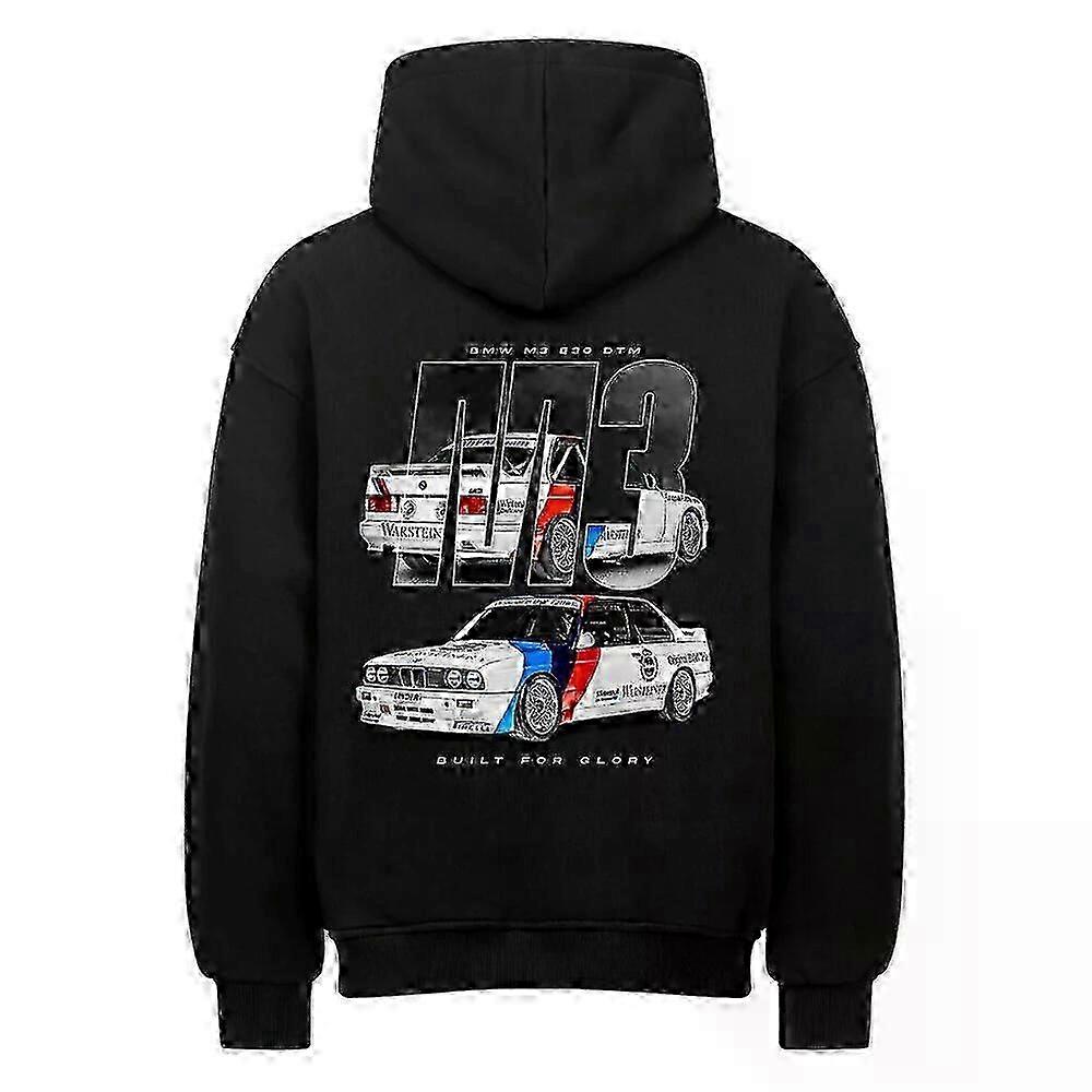 Pull à capuche noir Rally M3 E30 Rockinstone