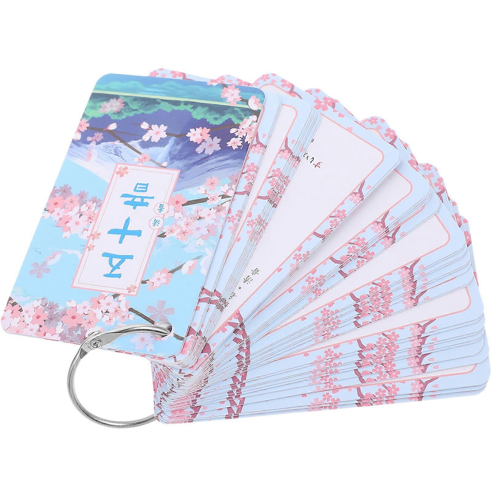 1 Sada kariet Hiragana a Katakana Slabičná abeceda Japonské flash karty