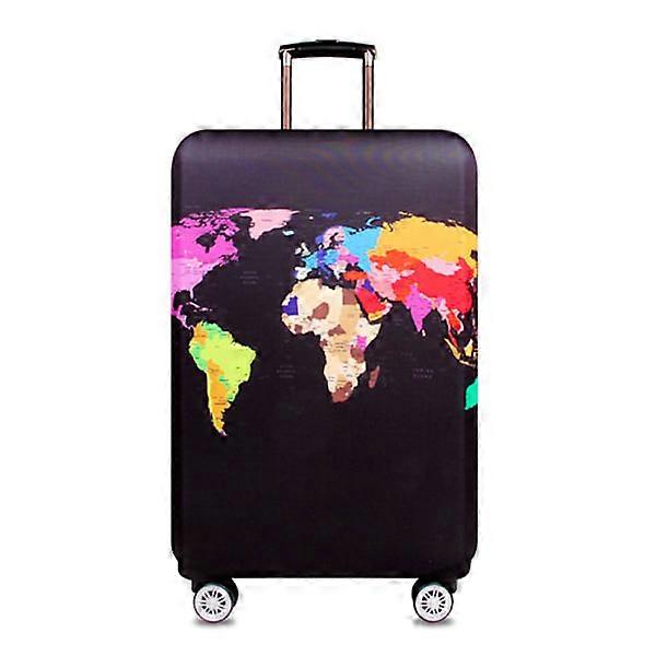 Suitcase Cover, World Map - Size L MultiColor L