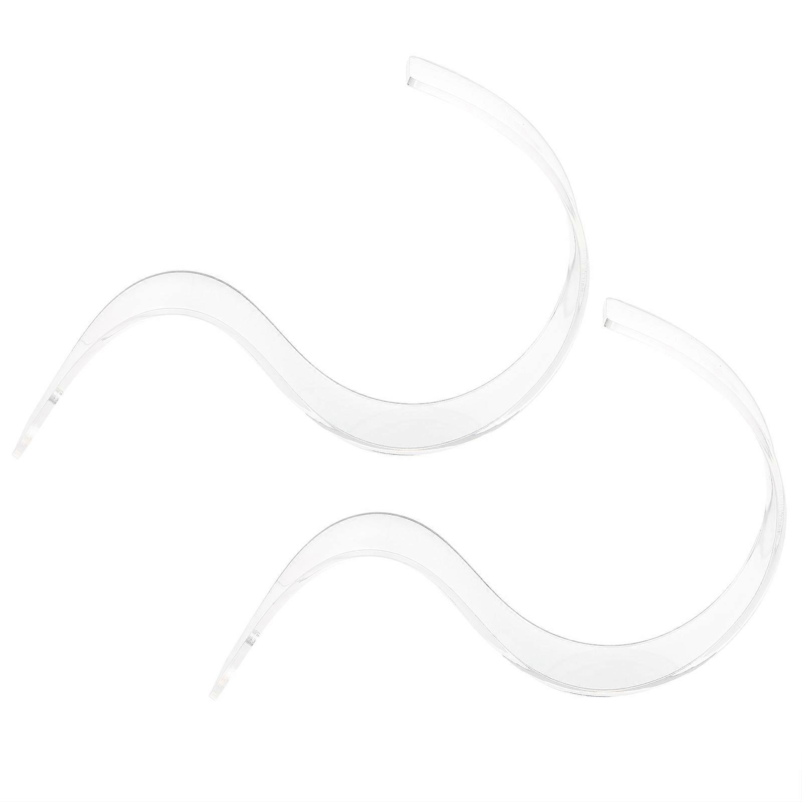 Transparent Acrylic Belt Display Stand for Storage with 6Pcs Holder