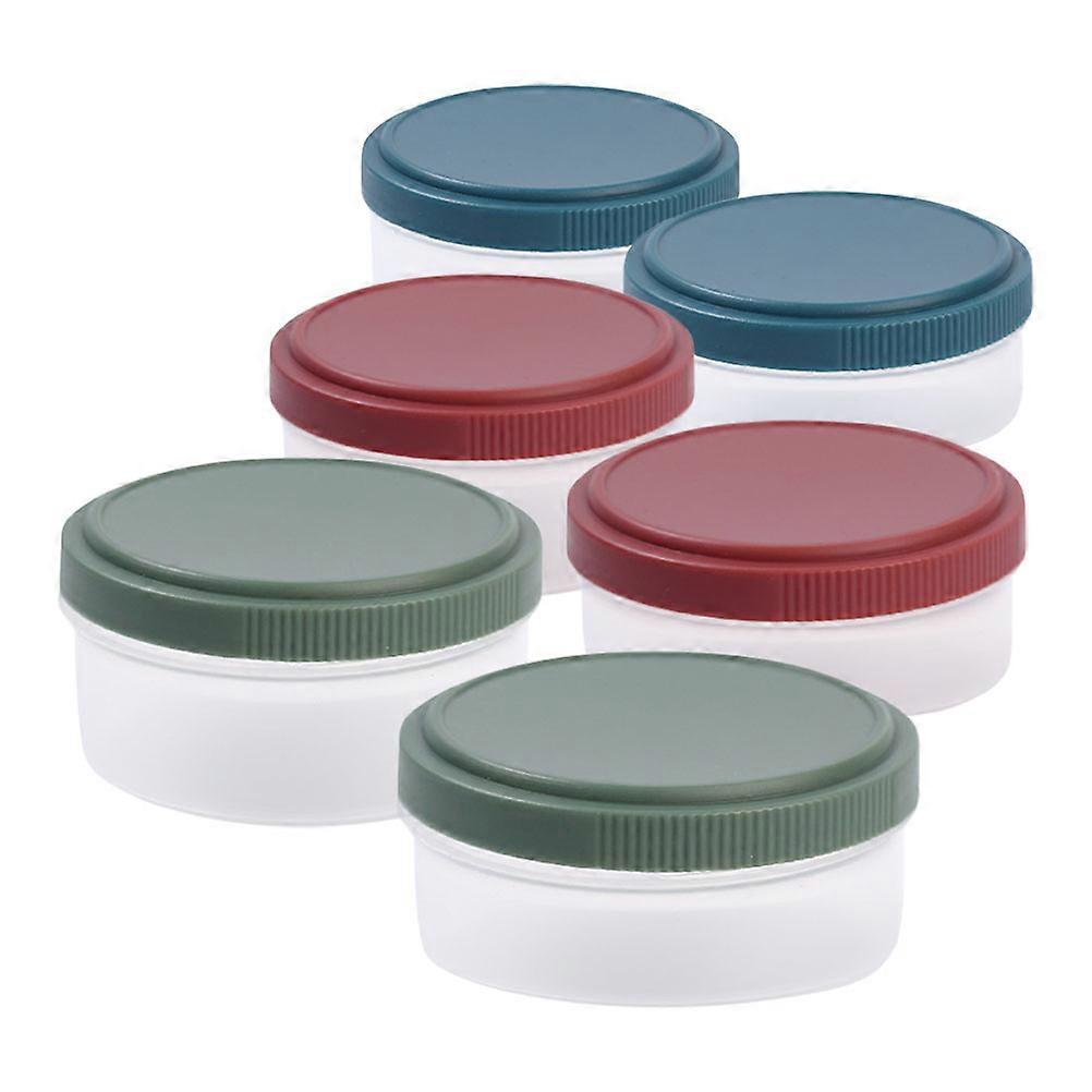 Reusable Sauce Containers for Meal Prep with Lids 6Pcs Assorted Colors