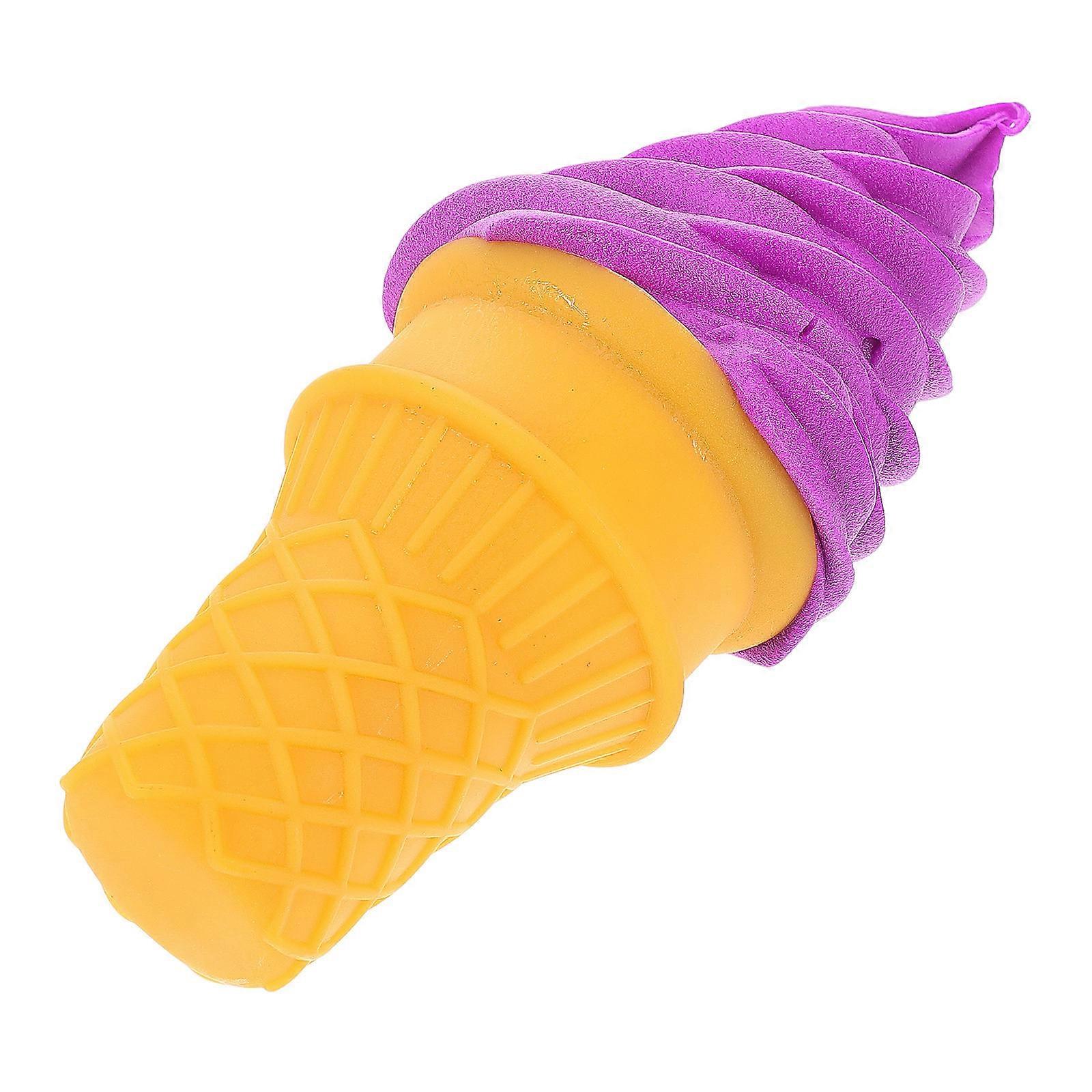 Ice Cream Model Display Decoration for Photography with Purple Cone