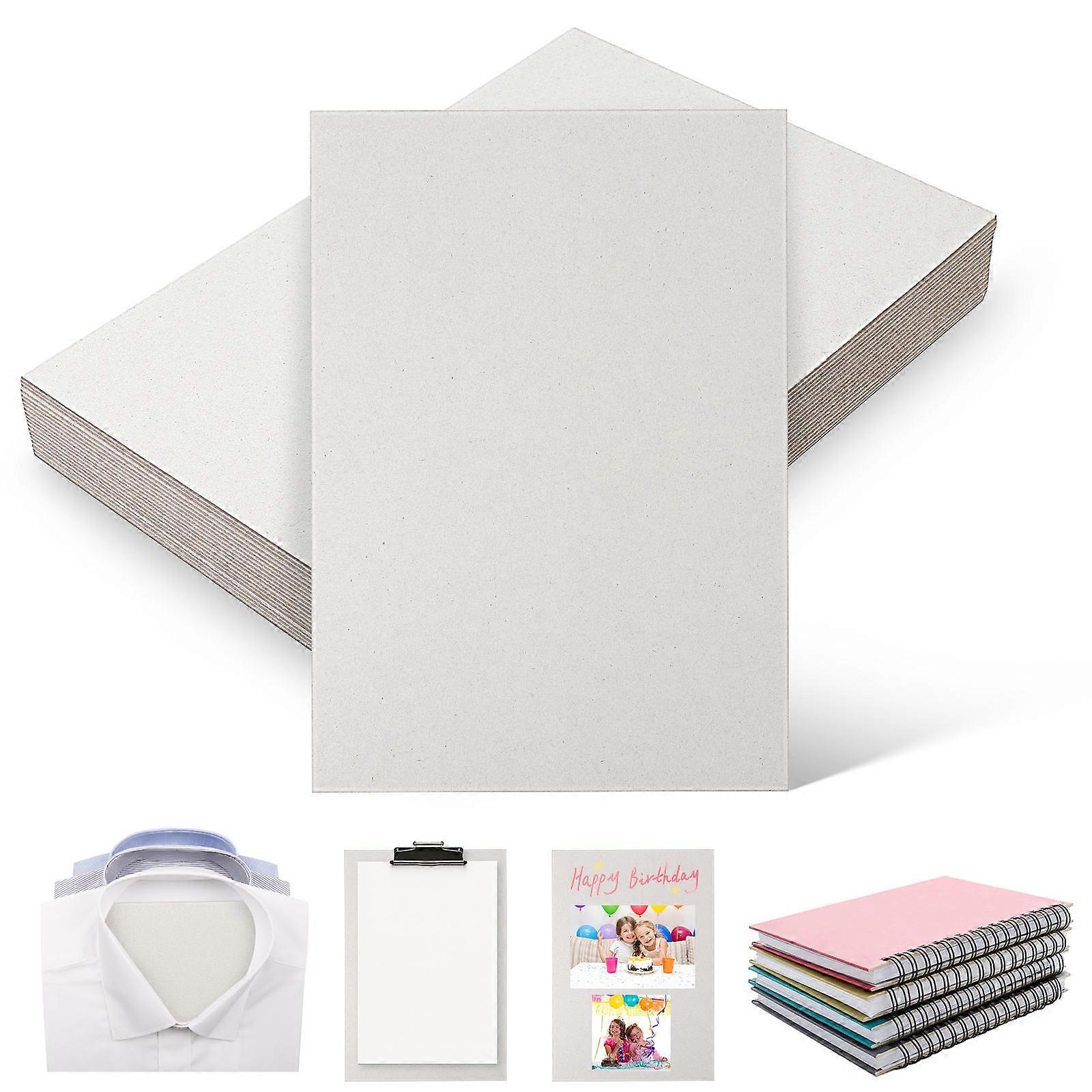 Grey Thick Cardboard Sheets for Bookbinding 20 Sheets Durable Chipboard