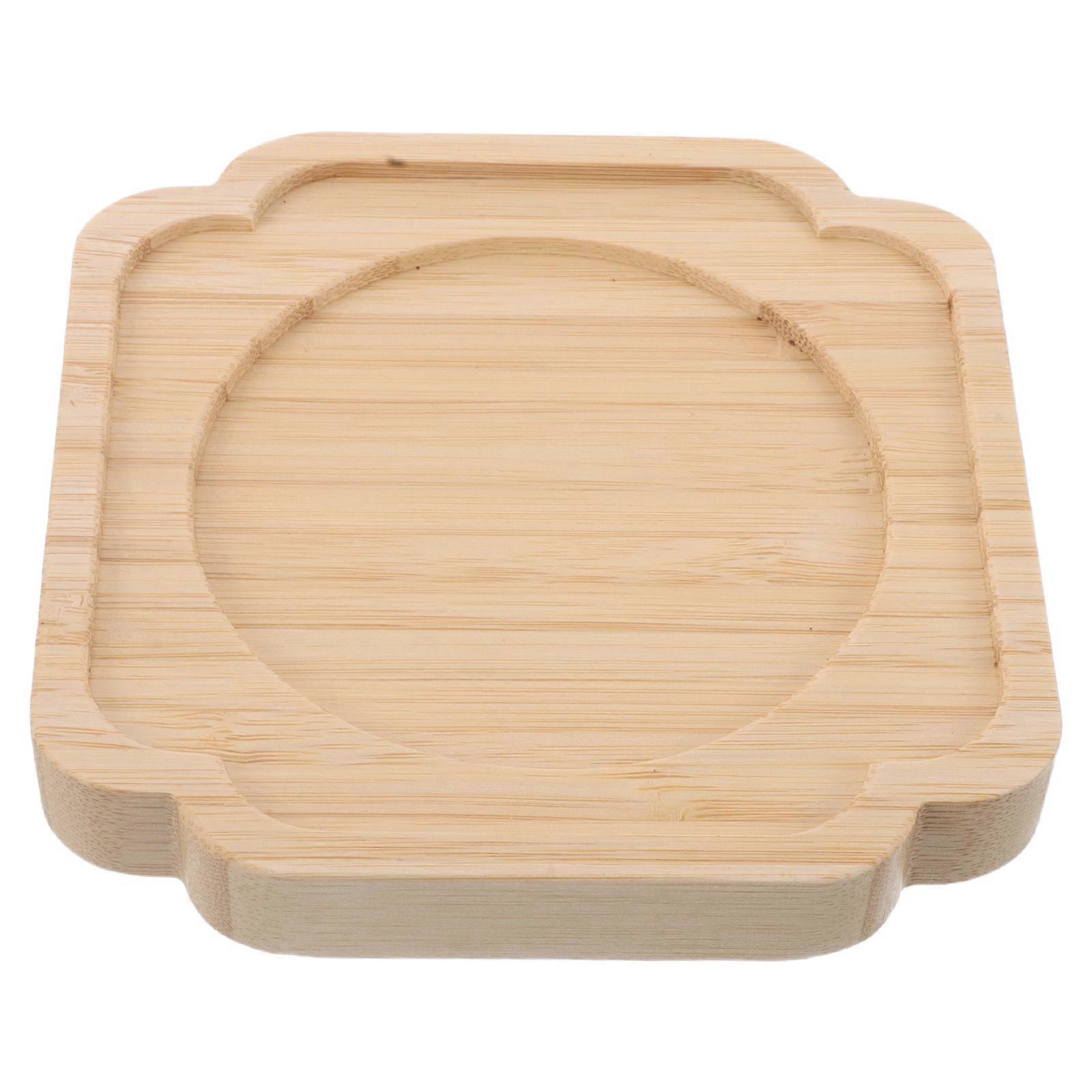 Insulated Tea Serving Drain Tray For Outdoor Tea Time With Anti-Scalding Function And Square Shape Measuring 14X14X2CM 1Pack