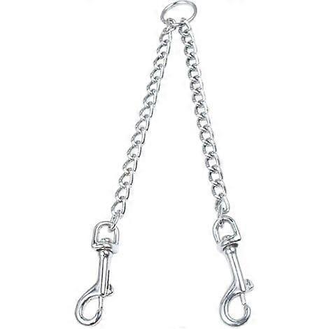 Double dog leash, metal double dog leash coupler, 360 swivel chew-proof pairing