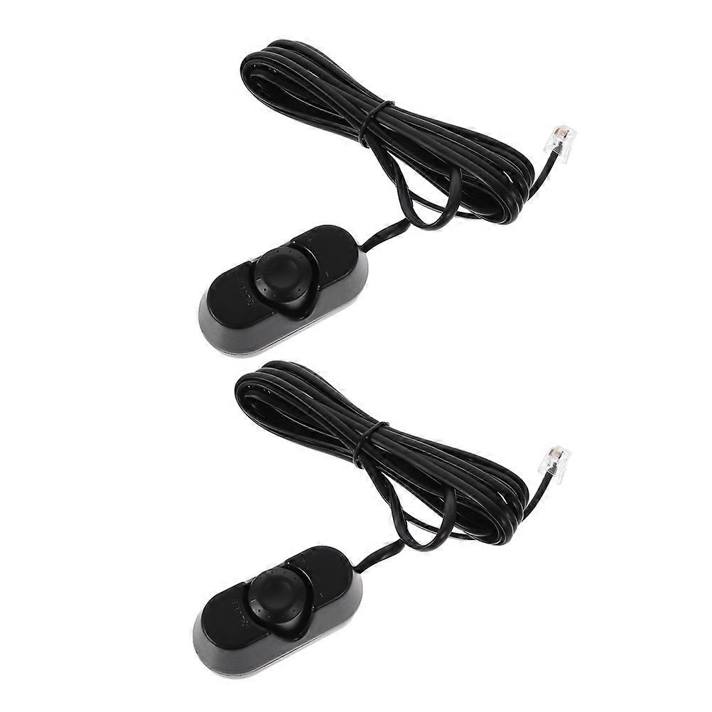 Car Volume Knob for Subwoofer Controller with PVC Material Black Color Easy Adjustments for Car Use 2 Pieces