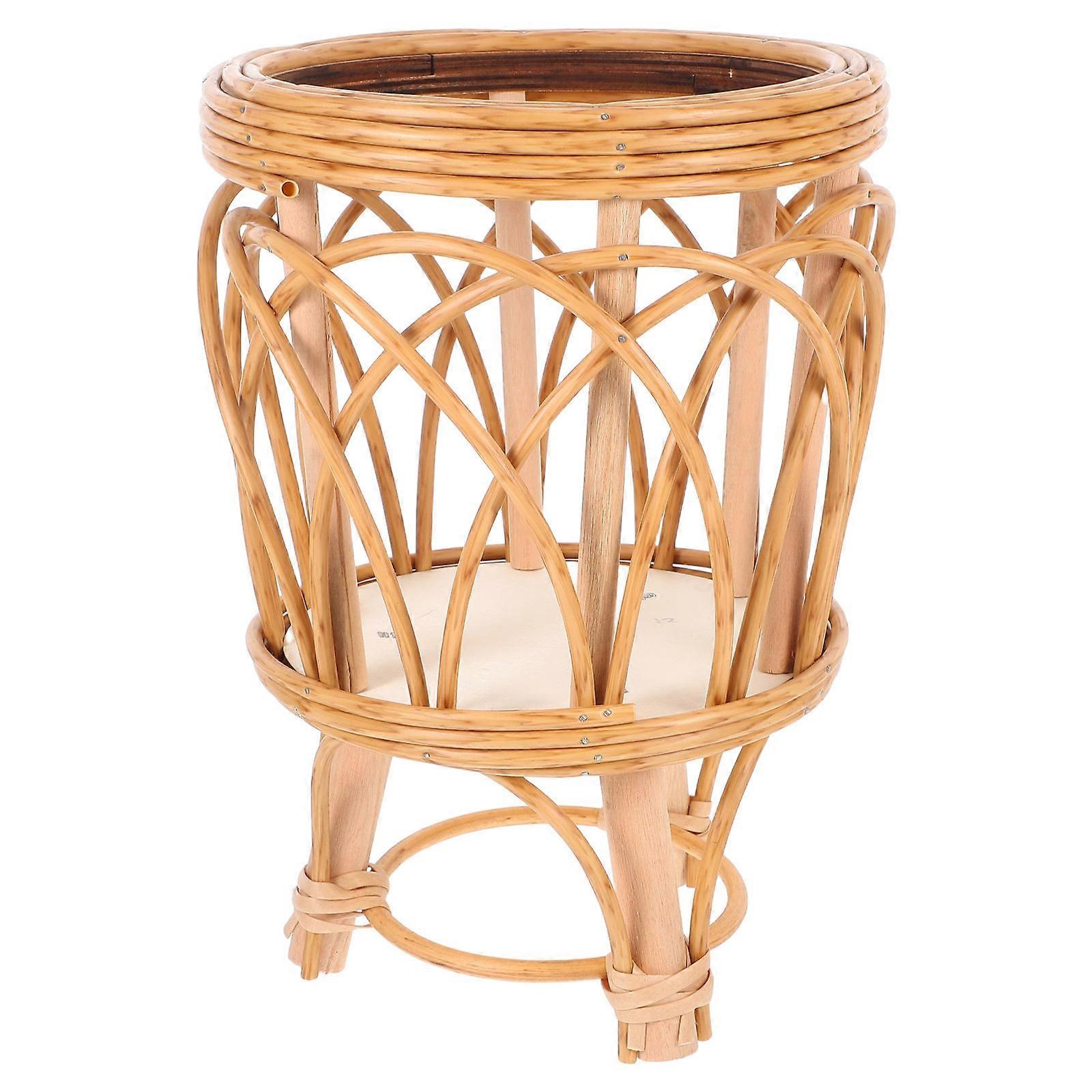 Plant Stand Flower Pot Stand for Storage Use Wicker Rattan Basket