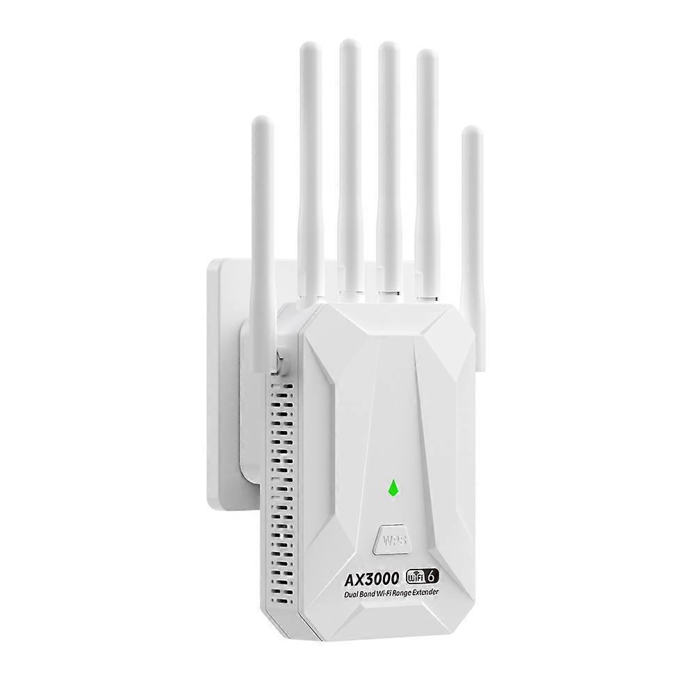 WiFi6 3000Mbps Wireless Repeater Dual Band 2.4Ghz 5GHz WiFi Extender Amplifier Long Range Signal Expansion Booster EU